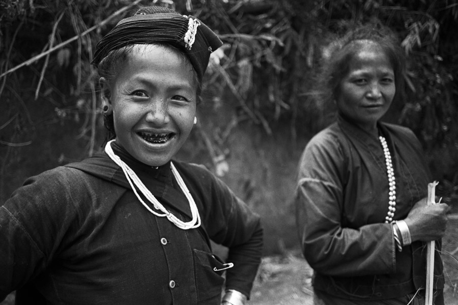 Ban Lae village, Eastern Shan State 2012: Eng women in traditional costume, encountered during a hike.