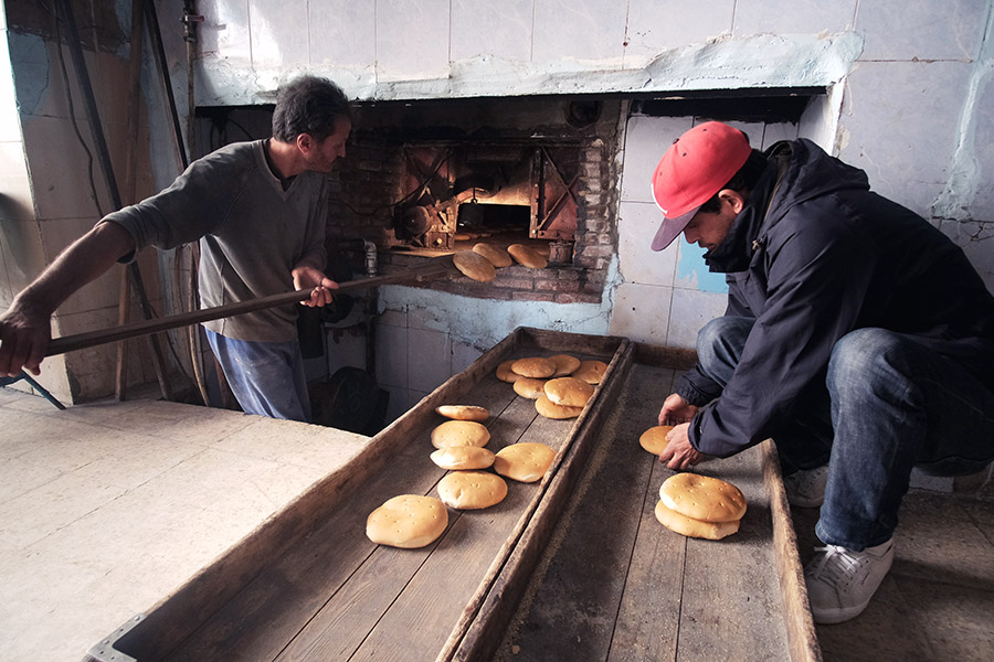 Kairouan, Tunisia 2019: small bakery.