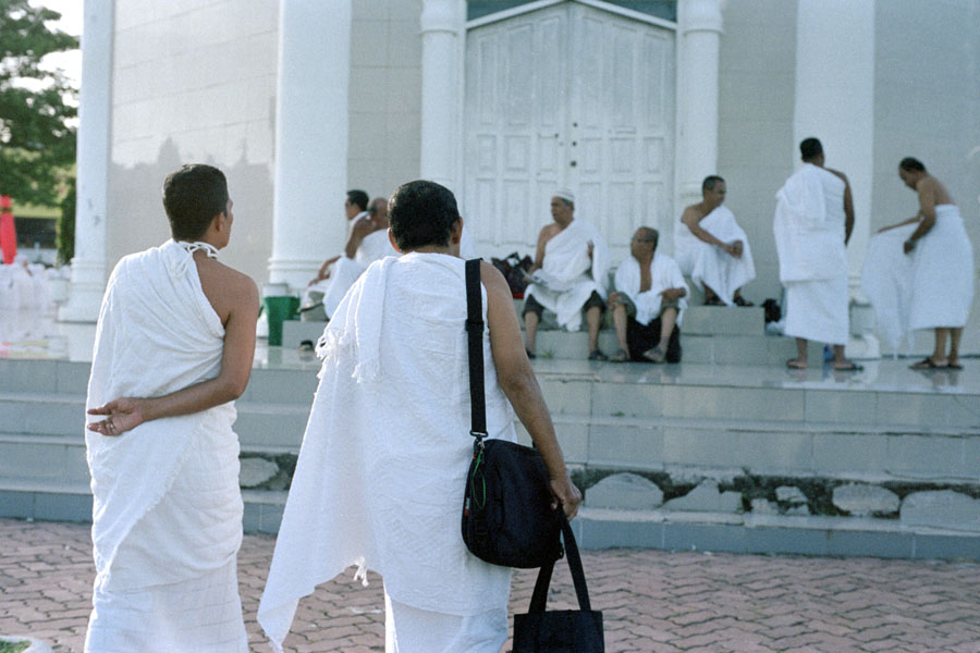 Banda Aceh, Sumatra, Indonesia 2013: early morning at Baiturrahman Grand Mosque.