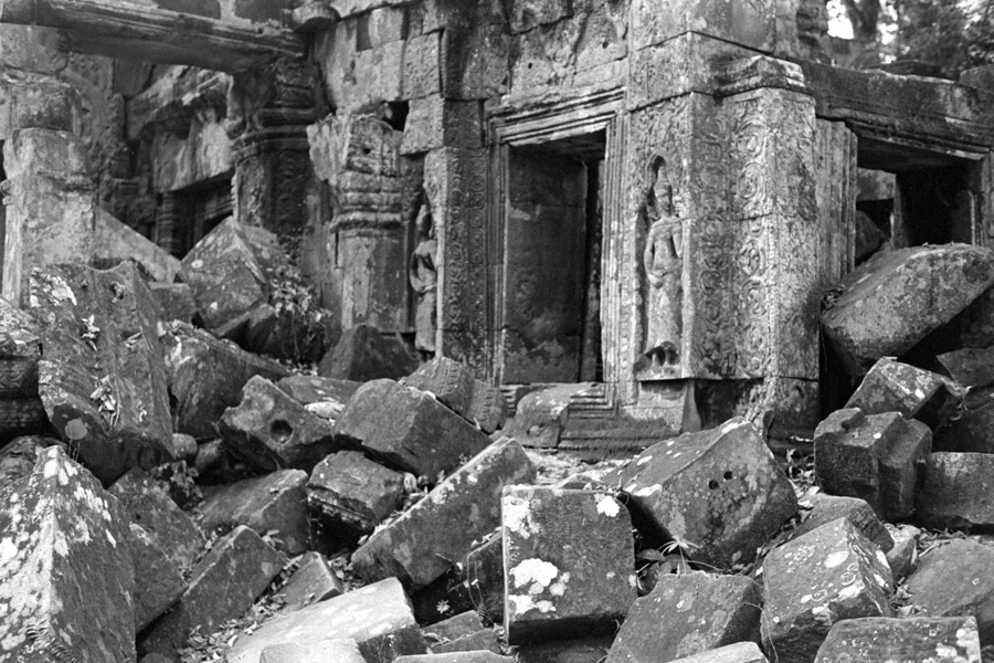 Angkor, Cambodia 2012: Ta Prohm, the famously un-restored temple complex near Siem Reap.
