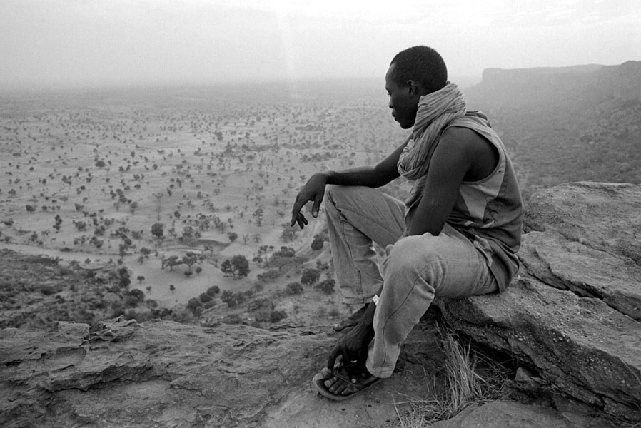 Begnemato, Mali (Dogon Country) 2010: trekking guide Mamadou takes a rest.